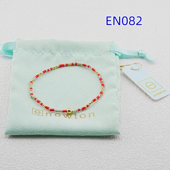 Enewton Red Tube Bead Bracelet - Picture 2 of 4